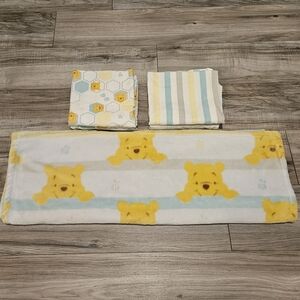 Disney Baby Winnie the Pooh Together Forever Crib Cotton Swaddle Blankets